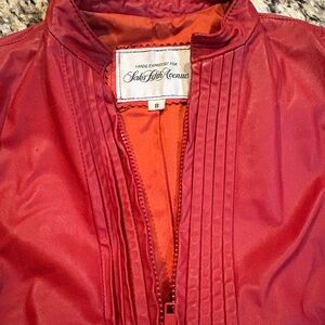 Saks Fifth Avenue Women's Vibrant Red Bomber Jacket